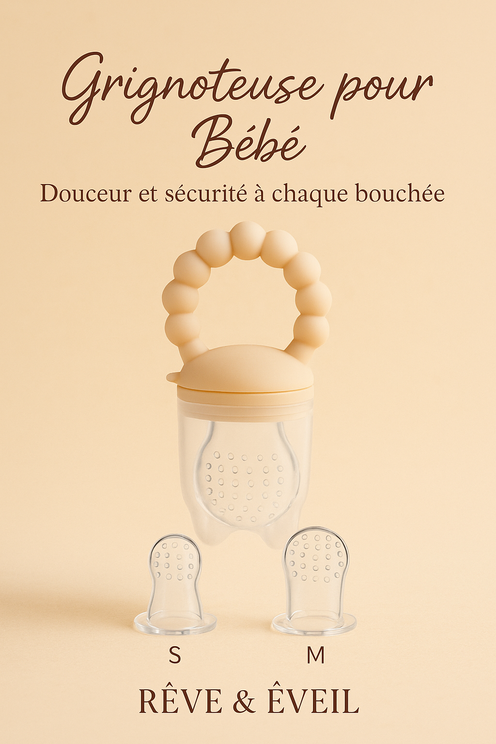 ✨ Tétine Grignoteuse Premium – Parce que chaque bouchée compte 💕