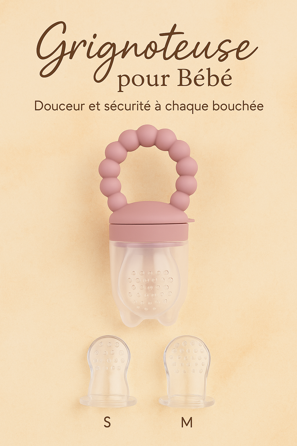 ✨ Tétine Grignoteuse Premium – Parce que chaque bouchée compte 💕